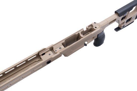 Aero Precision SOLUS FDE bolt action chassis system.